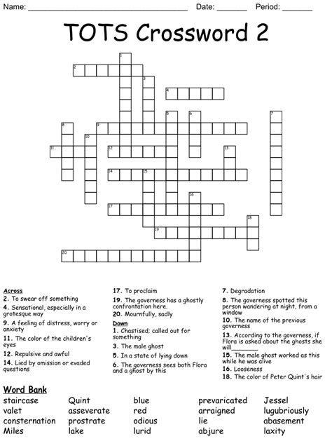 You can easily improve your search by specifying the number of letters in the answer. . Tots rocker crossword